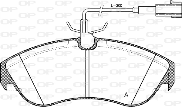 Brake Pad Set, disc brake (BPA0487.11)
