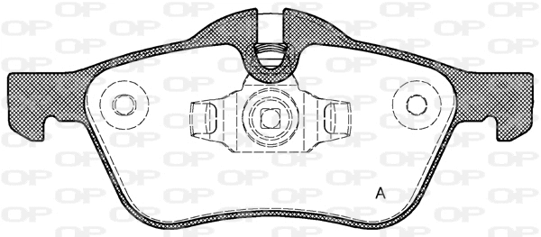 Brake Pad Set, disc brake (BPA0864.00)