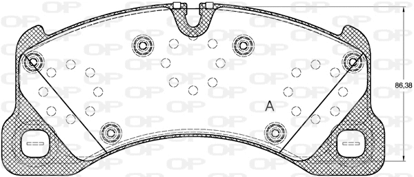 Brake Pad Set, disc brake (BPA1345.00)