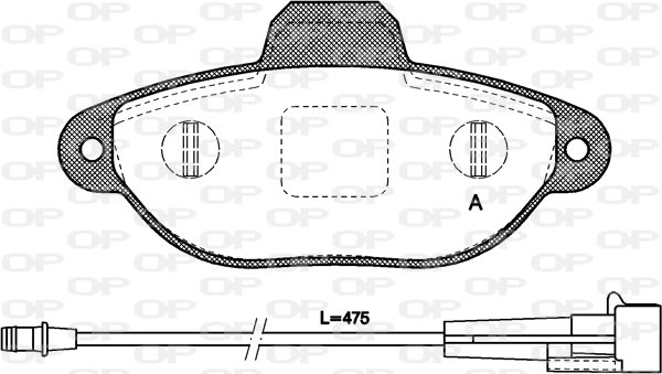 Brake Pad Set, disc brake (BPA0414.01)