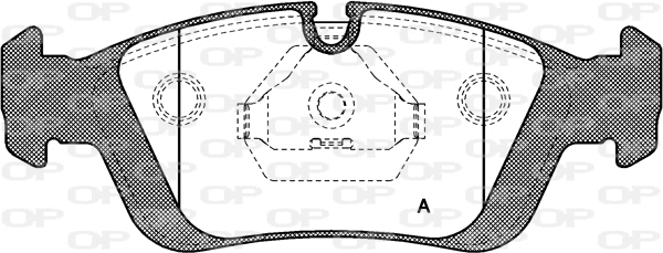 Brake Pad Set, disc brake (BPA0384.00)