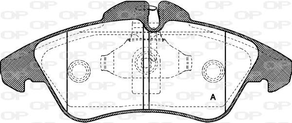 Brake Pad Set, disc brake (BPA0578.00)