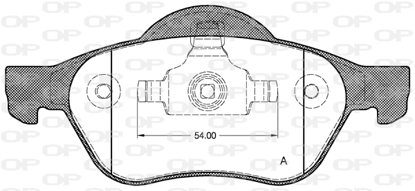Brake Pad Set, disc brake (BPA0962.00)