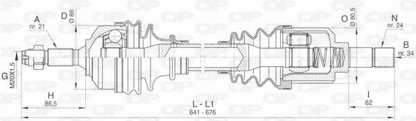 Drive Shaft (DRS6455.00)