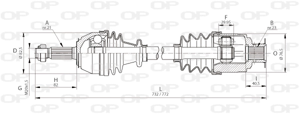 Drive Shaft (DRS6021.00)