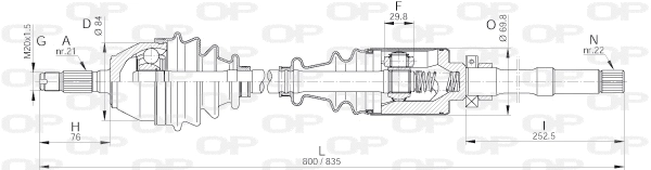 Drive Shaft (DRS6031.00)