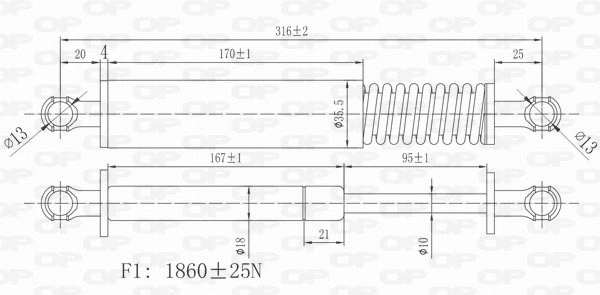 Gas Spring, boot/cargo area