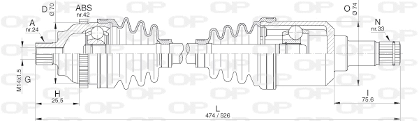Drive Shaft (DRS6290.00)