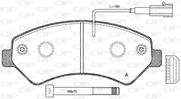 Brake Pad Set, disc brake (BPA1275.01)