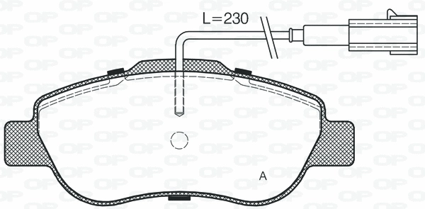Brake Pad Set, disc brake (BPA1100.12)