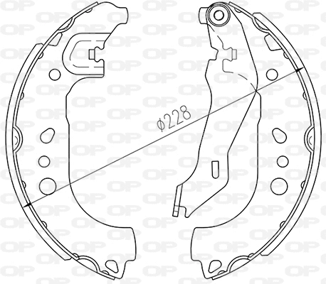 Brake Shoe Set (BSA2265.00)