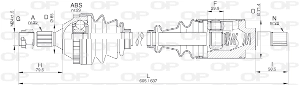 Drive Shaft (DRS6267.00)