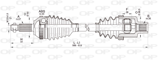 Drive Shaft (DRS6324.00)