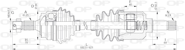 Drive Shaft (DRS6173.00)