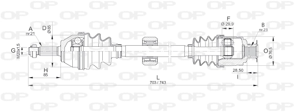 Drive Shaft (DRS6147.00)