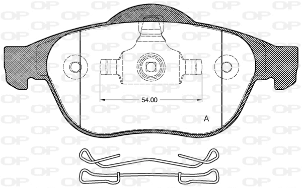Brake Pad Set, disc brake (BPA0843.00)
