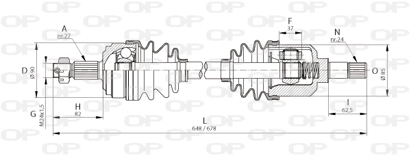 Drive Shaft (DRS6046.00)