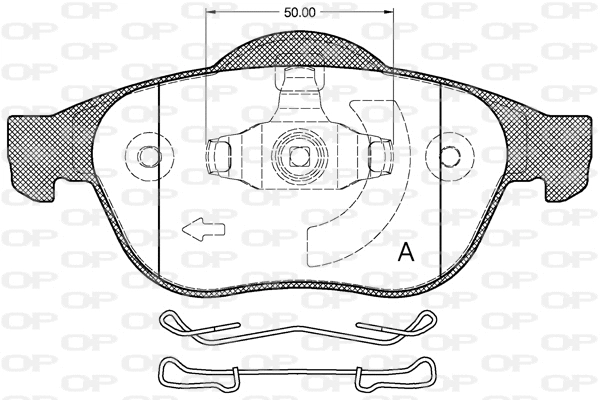 Brake Pad Set, disc brake (BPA0843.20)