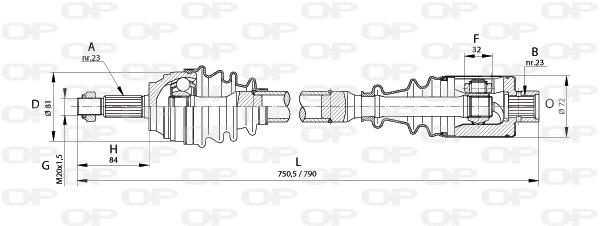 Drive Shaft (DRS6113.00)
