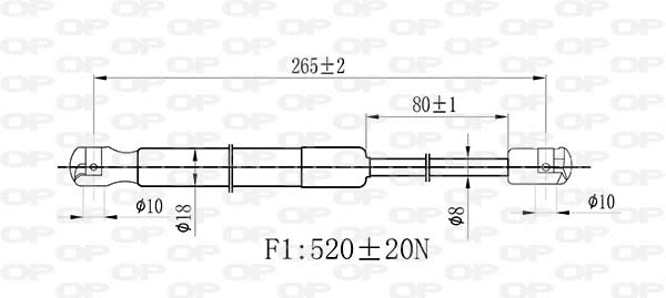 Gas Spring, boot/cargo area