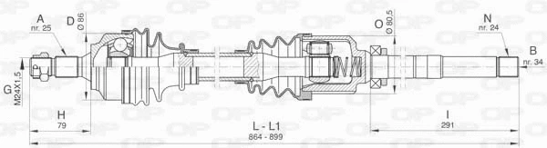 Drive Shaft (DRS6434.00)