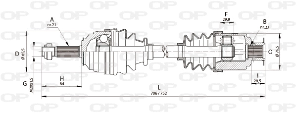 Drive Shaft (DRS6136.00)