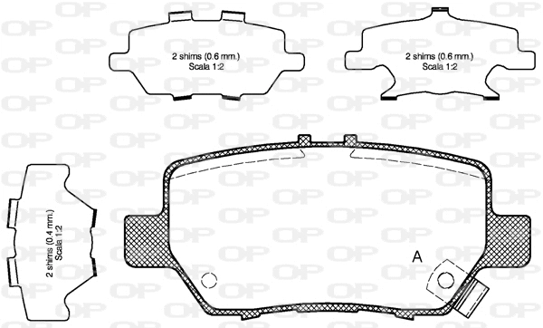 Brake Pad Set, disc brake (BPA1168.02)