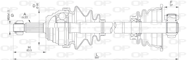 Drive Shaft (DRS6310.00)