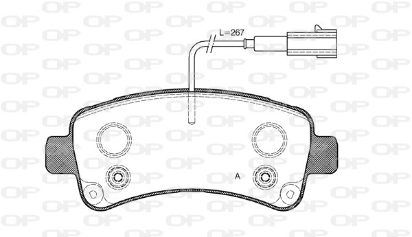 Brake Pad Set, disc brake (BPA1588.02)