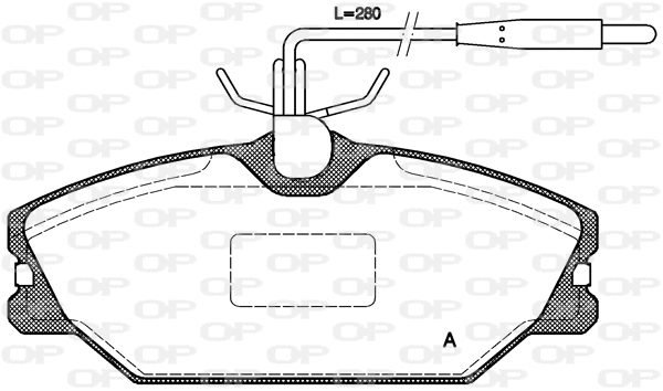 Brake Pad Set, disc brake (BPA0208.12)