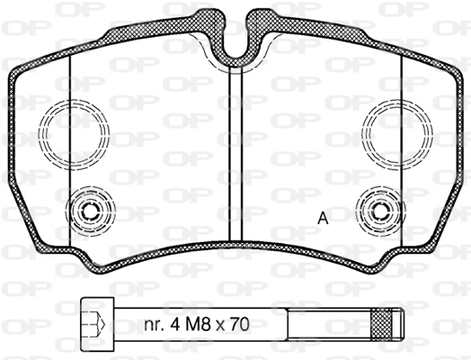 Brake Pad Set, disc brake (BPA0849.10)