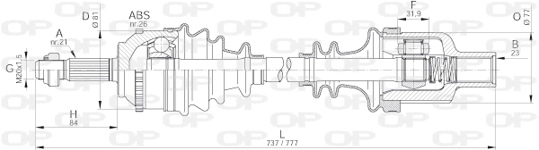 Drive Shaft (DRS6299.00)