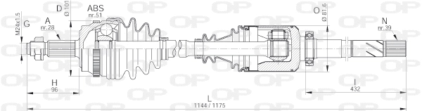 Drive Shaft (DRS6240.00)