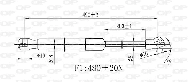 Gas Spring, boot/cargo area