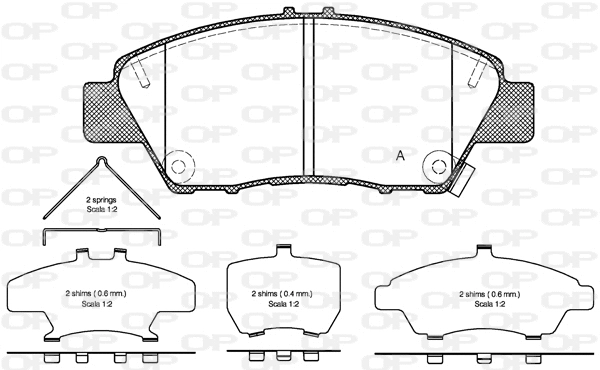 Brake Pad Set, disc brake (BPA1358.02)