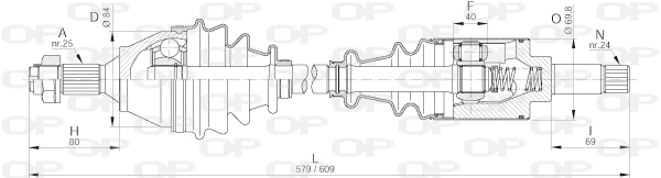 Drive Shaft (DRS6196.00)