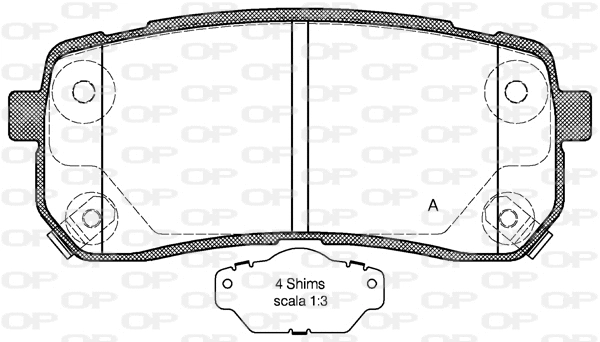 Brake Pad Set, disc brake (BPA1288.02)
