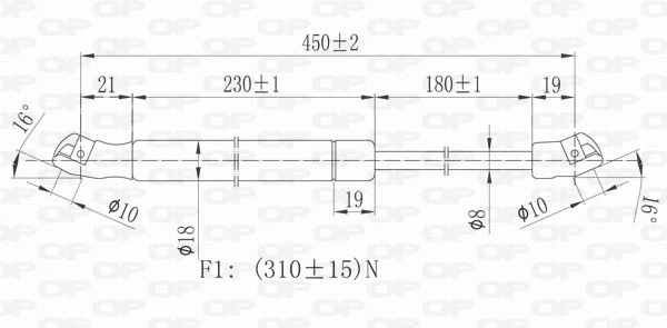 Gas Spring, boot/cargo area