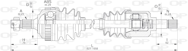 Drive Shaft (DRS6220.00)