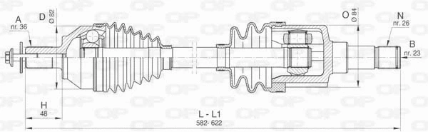 Drive Shaft (DRS6427.00)