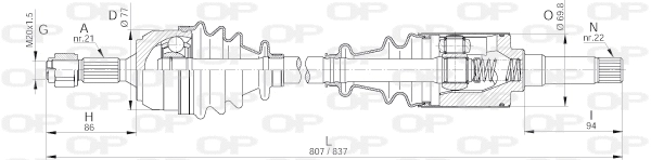 Drive Shaft (DRS6233.00)