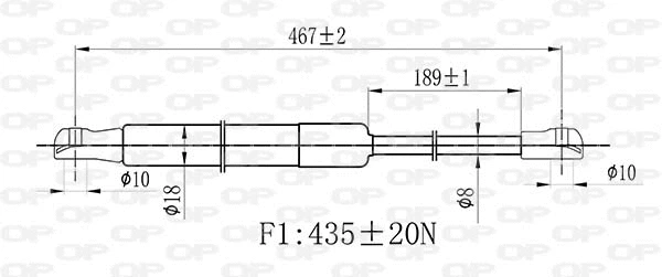 Gas Spring, boot/cargo area
