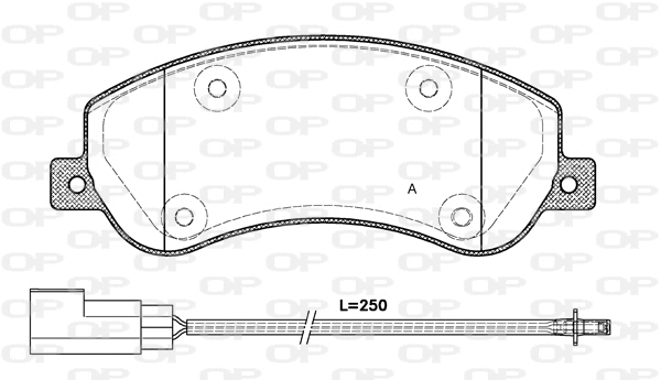 Brake Pad Set, disc brake (BPA1250.11)