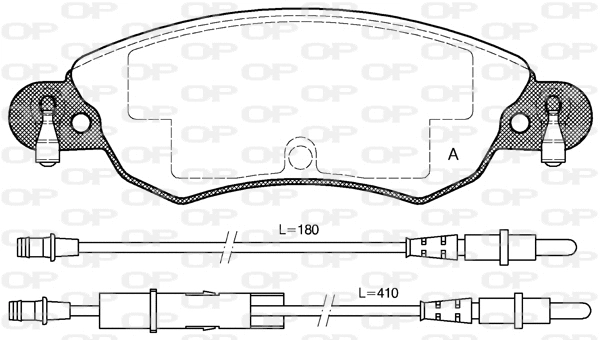 Brake Pad Set, disc brake (BPA0829.04)