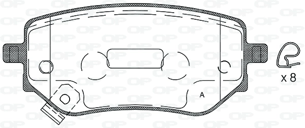 Brake Pad Set, disc brake (BPA1802.02)