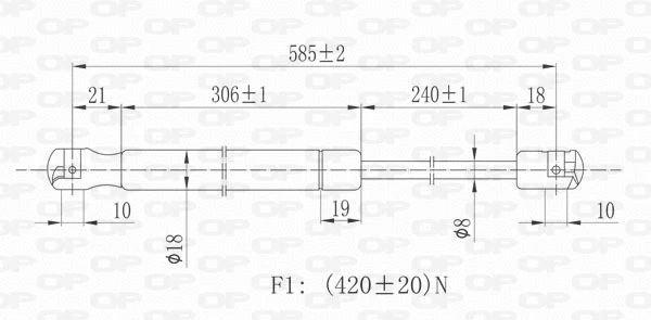 Gas Spring, boot/cargo area