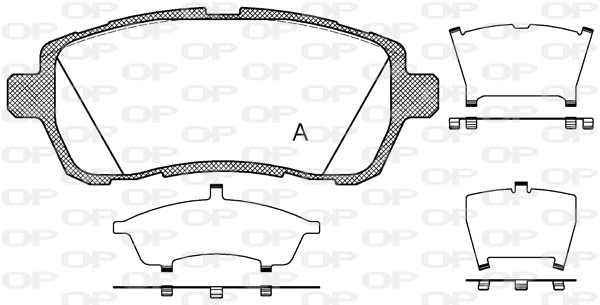 Brake Pad Set, disc brake (BPA1281.10)