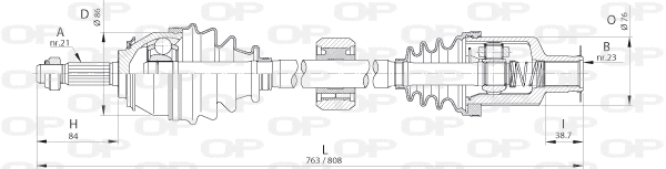 Drive Shaft (DRS6262.00)