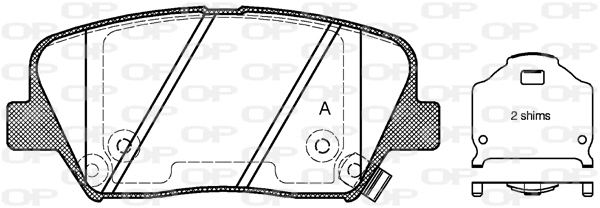 Brake Pad Set, disc brake (BPA1412.02)
