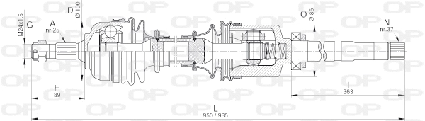 Drive Shaft (DRS6229.00)
